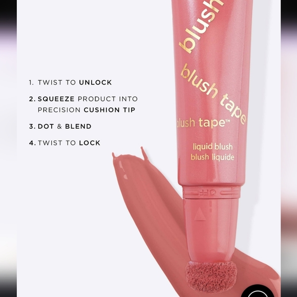 NIB TARTE Blush Tape™ Liquid Blush In Pink Full Size - Picture 8 of 13